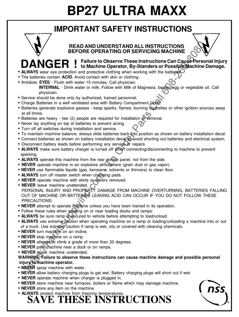 NSS BP27 ULTRA MAXX User manual