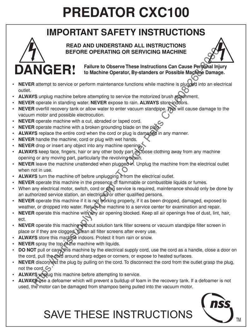 NSS PREDATOR CXC100 User manual