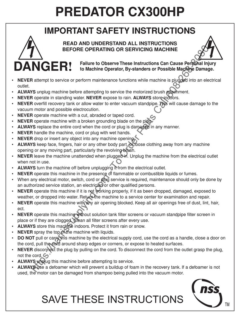 NSS PREDATOR CX300HP User manual
