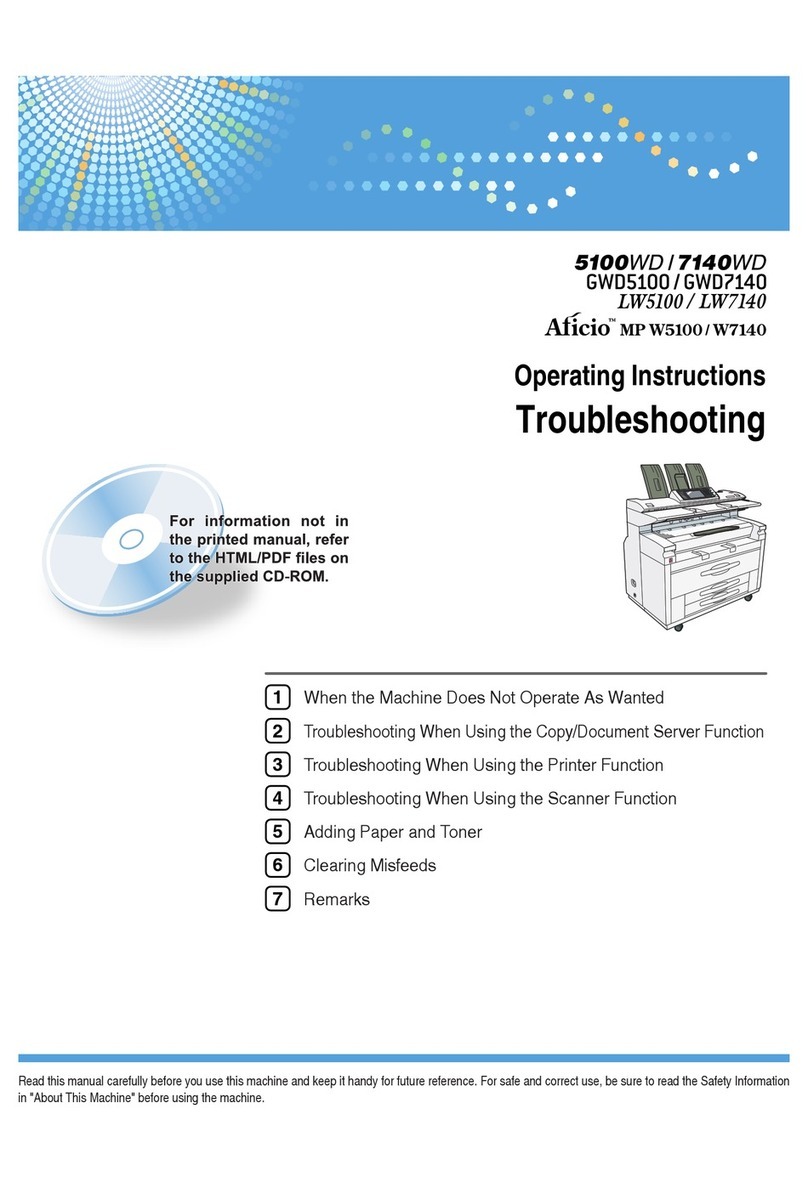 Ricoh 5100WD Operating and troubleshooting guide
