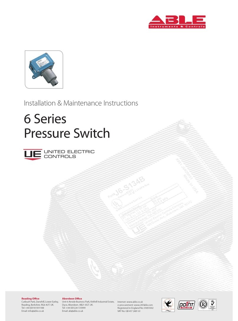 ABLE 6 Series Installation and operating instructions