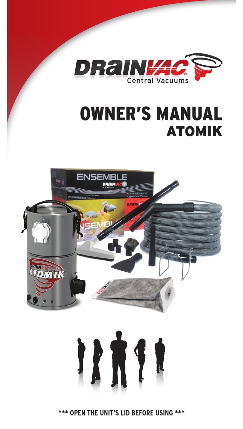 Drainvac Atomik owner's manual