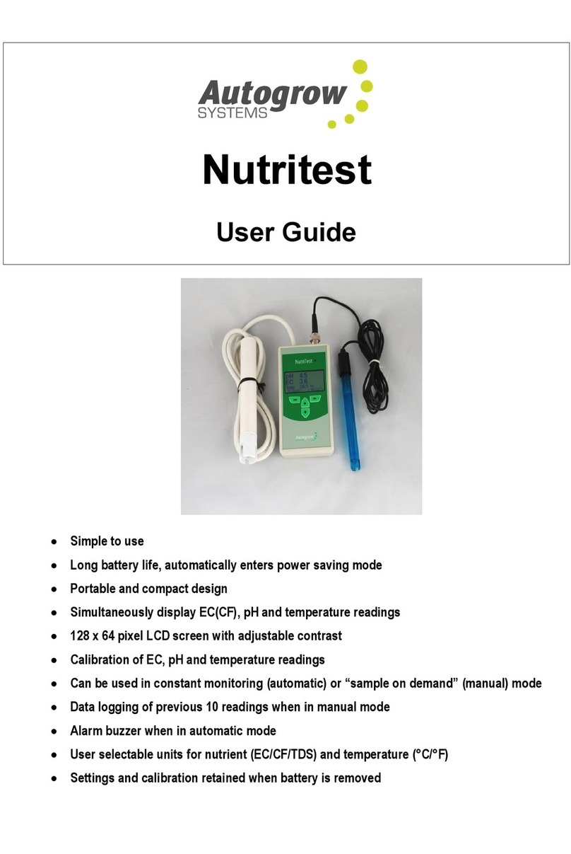 Autogrow Nutritest user guide
