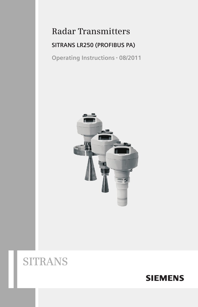 Siemens Sitrans LR250 User manual