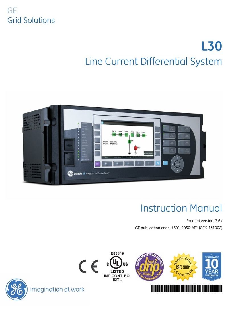 GE L30 instruction manual GE L30 instruction manual