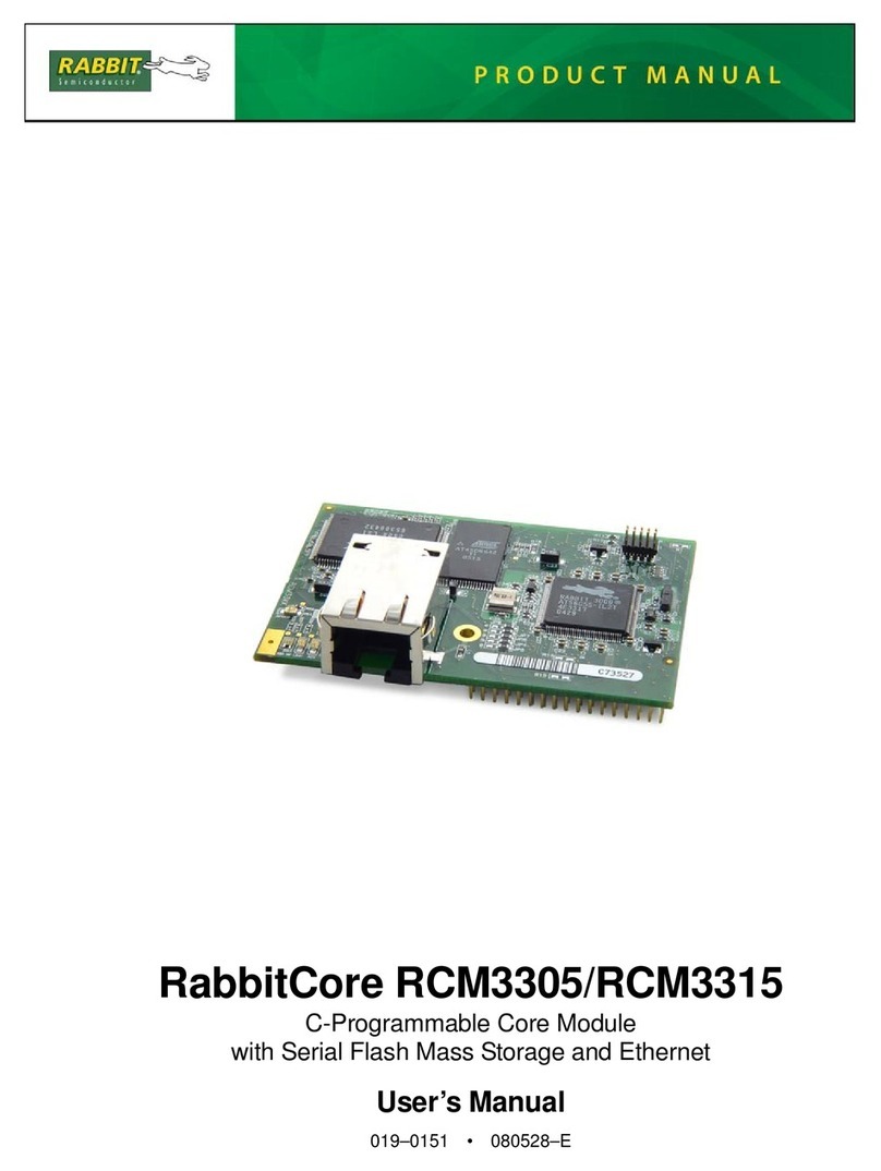 RabbitCore RCM3315 user manual