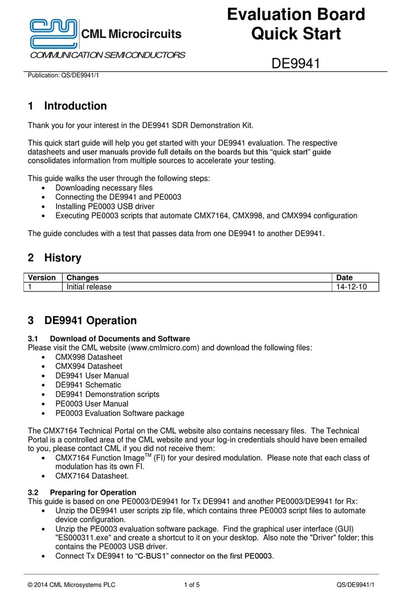 CML DE9941 quick start