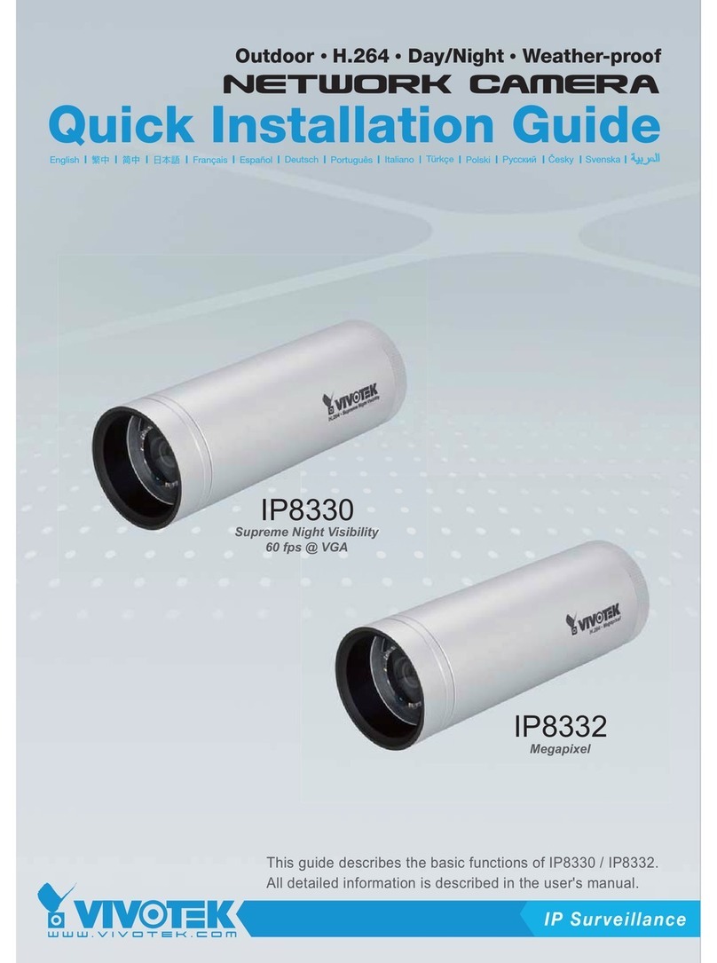 Vivotek IP8330 Quick installation guide