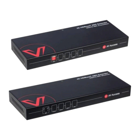 AV Access 4KEX70-ARC User manual AV Access 4KEX70-ARC User manual