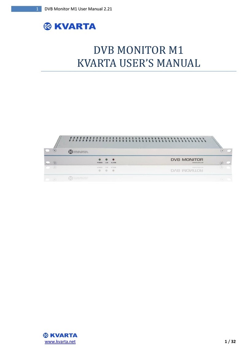 Kvarta DVB MONITOR M1 user manual