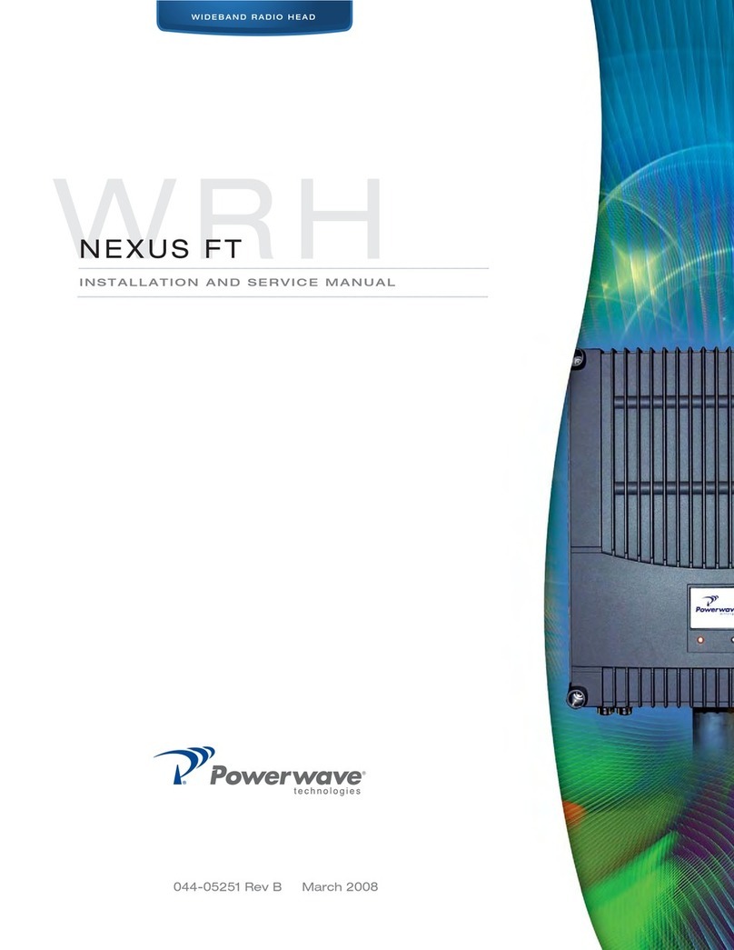 Powerwave Technologies NEXUS FT Installation and service manual