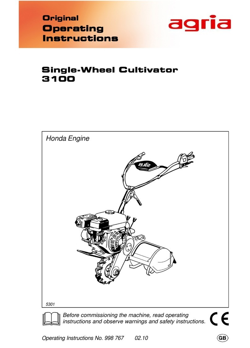 Agria 3100 operating instructions
