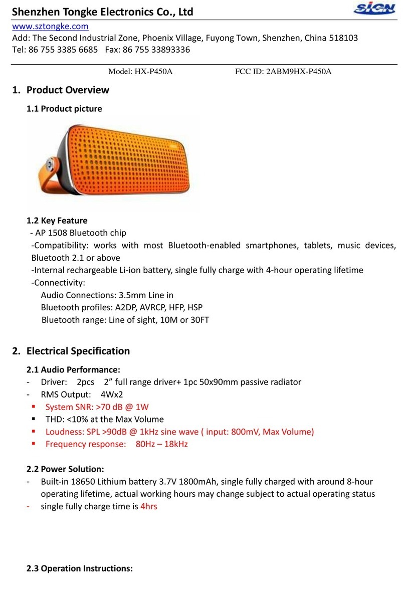 Sign HX-P450A user manual