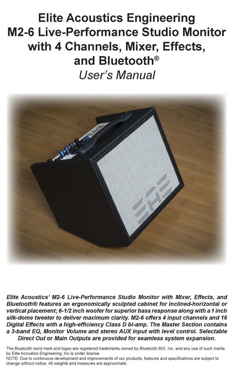 Elite Acoustics M2-6 user manual Elite Acoustics M2-6 user manual