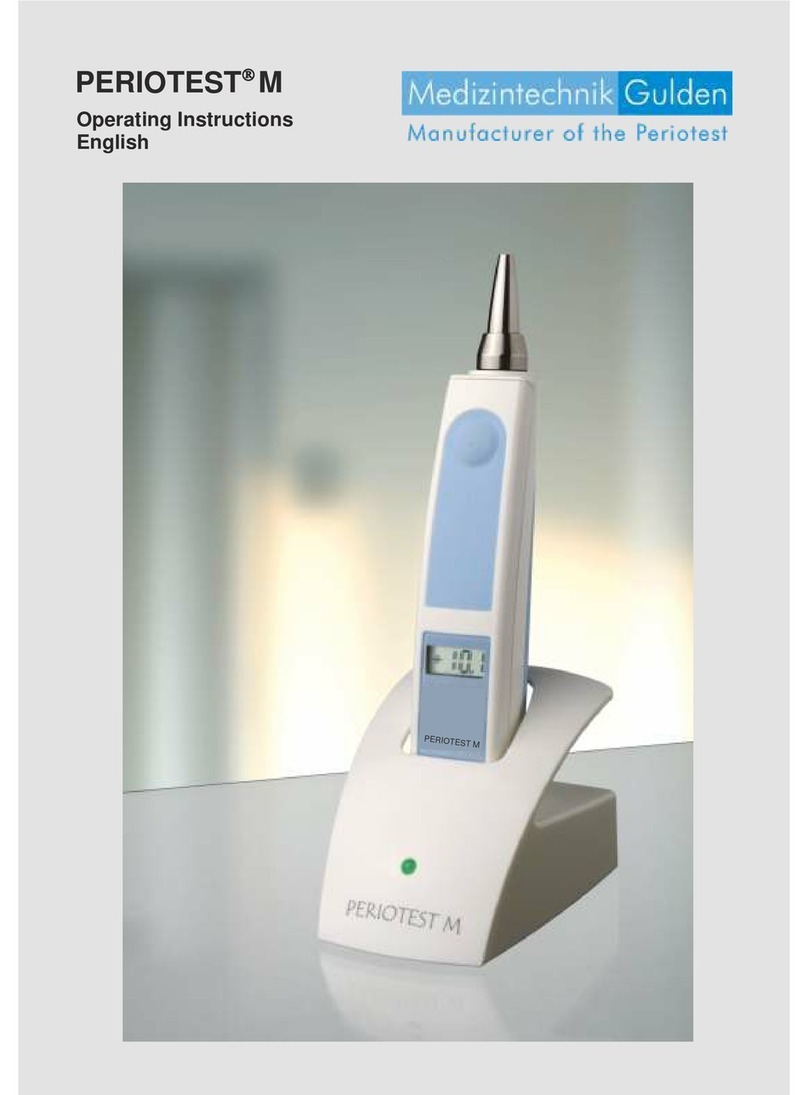 Medizintechnik Gulden PERIOTEST M operating instructions