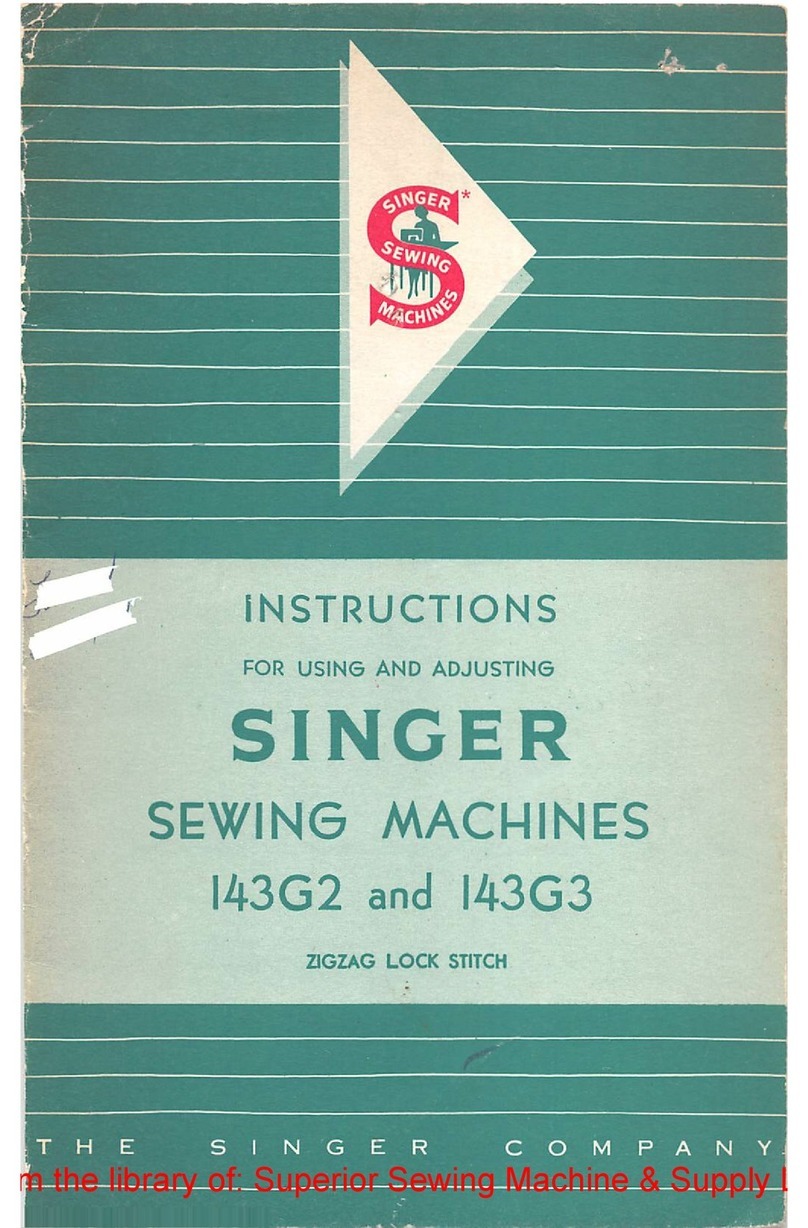 Singer 143G2 User manual