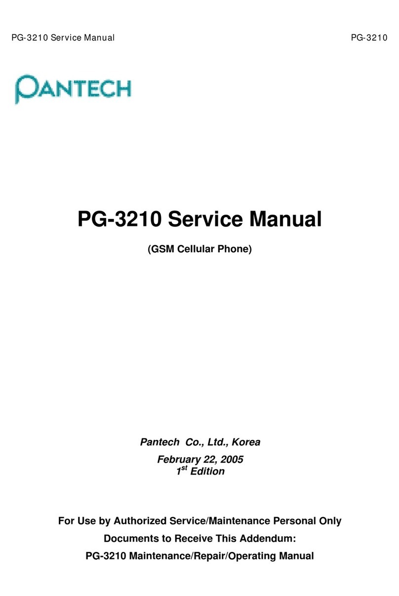 Pantech PG-3210 Service manual