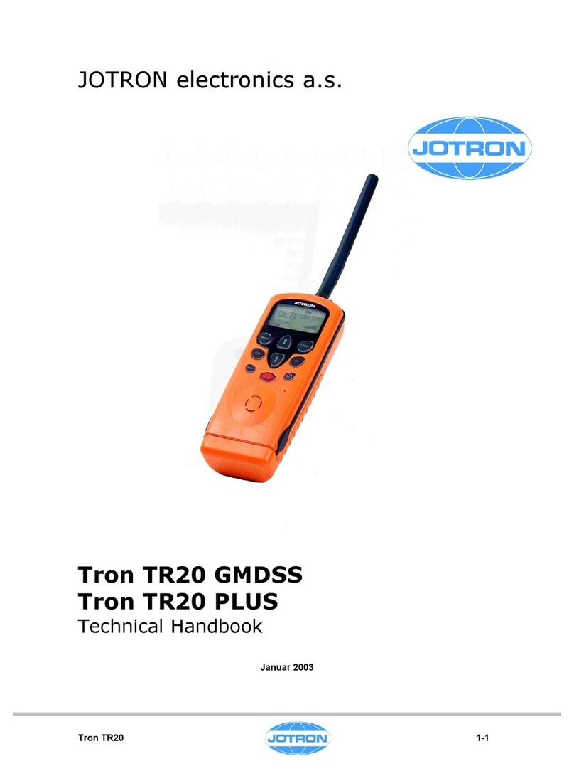 jotron Tron TR20 GMDSS Technical handbook