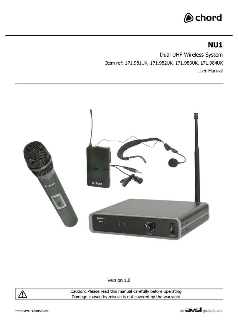 Chord NU1 User manual