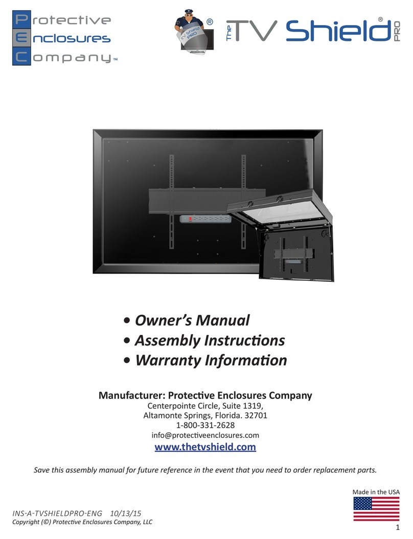 Protective Enclosures Company TV Shield Pro 2015 User manual