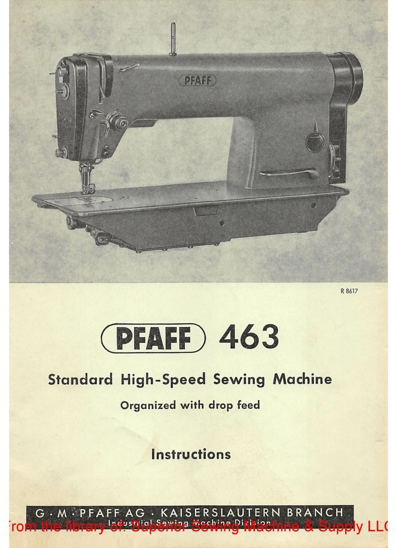 Pfaff 463 User manual