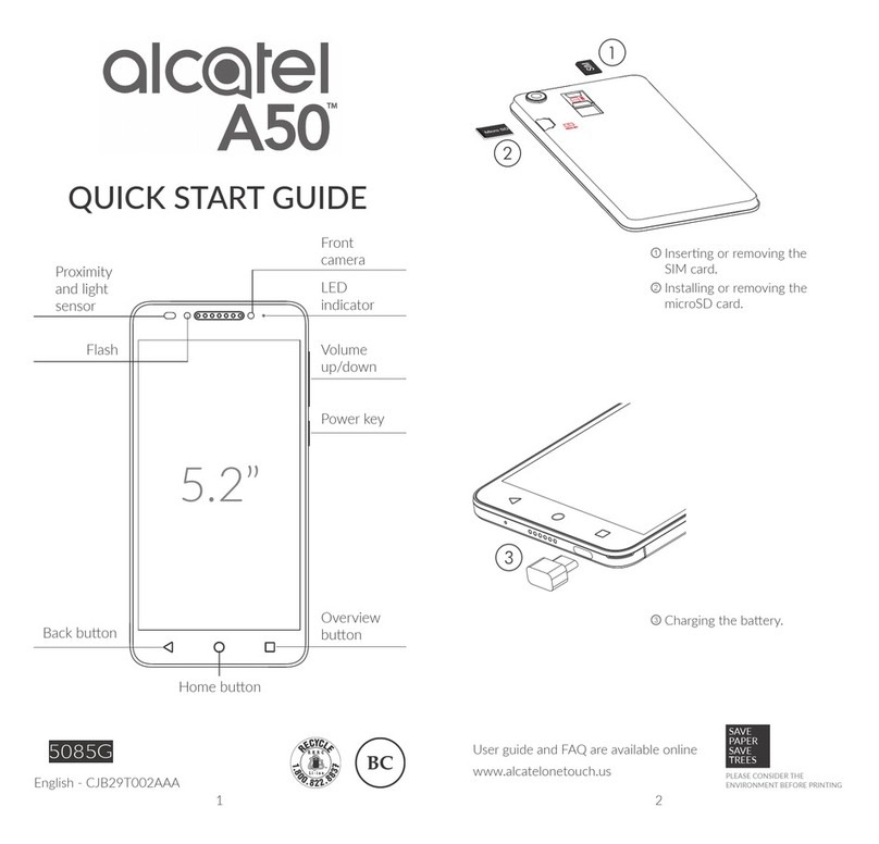 Alcatel A50 User manual