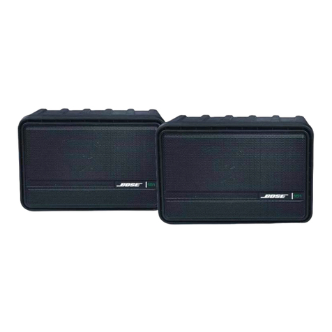 Bose 151 User manual Bose 151 User manual