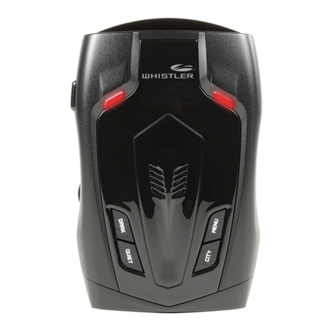 Whistler GT-268Xi User manual