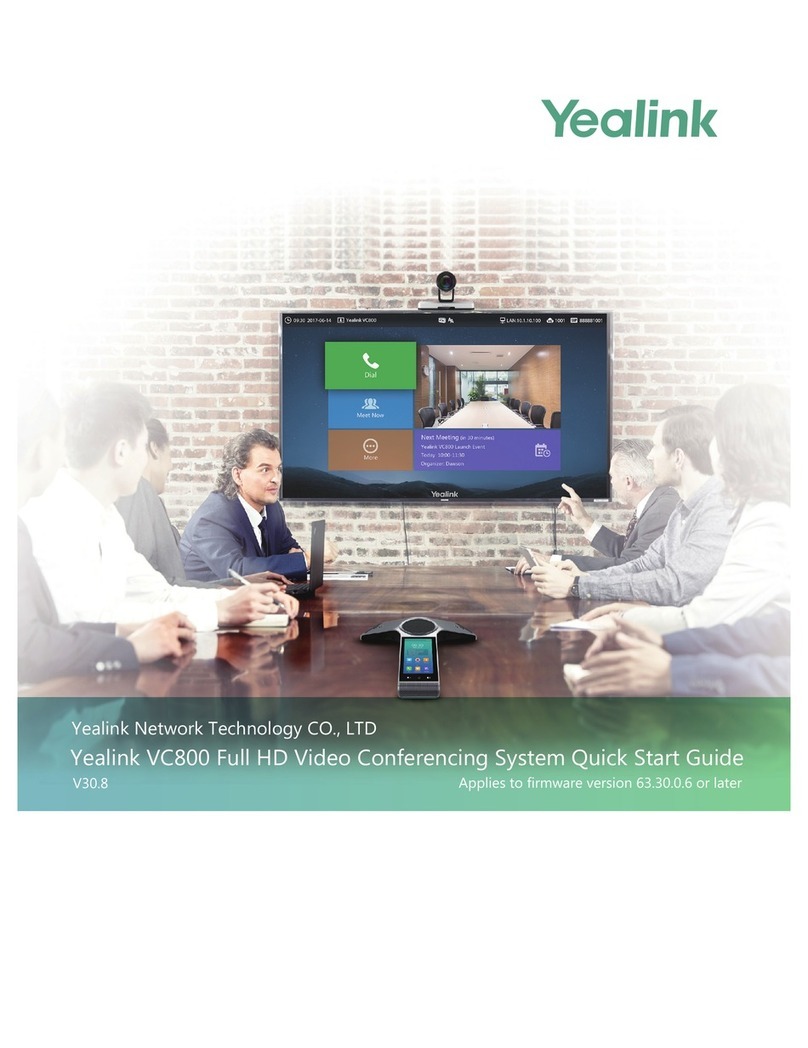 Yealink MeetingSpace VC800 User manual