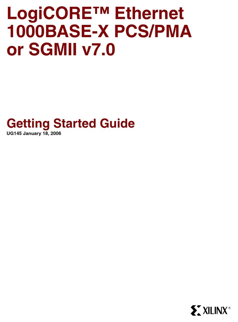 Xilinx LogiCORE Getting started guide