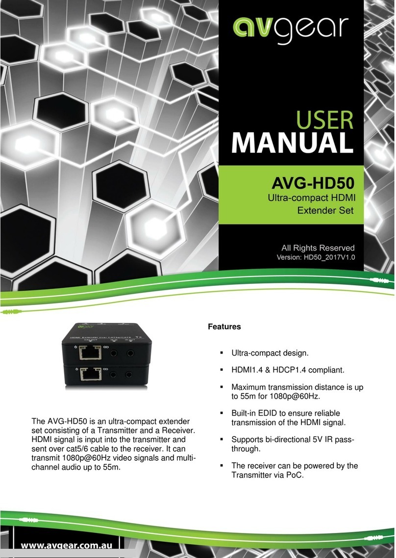 AVGear AVG-HD50 user manual