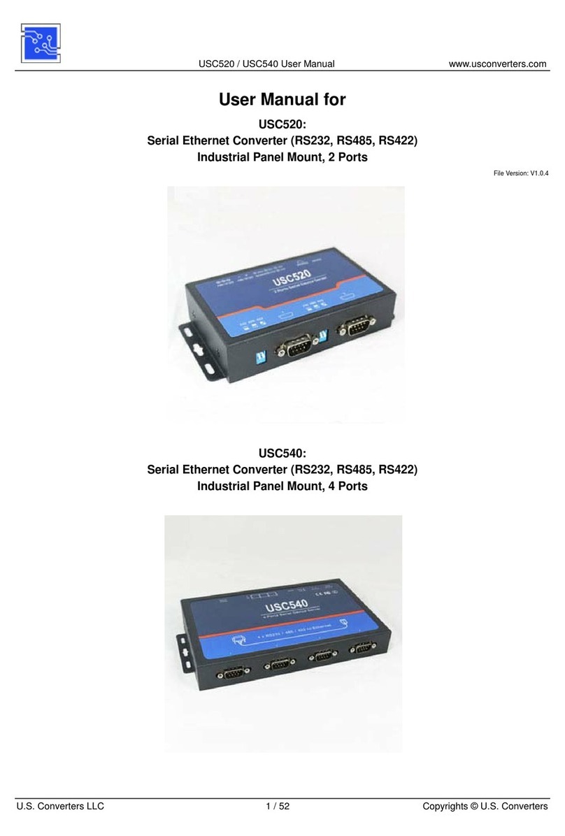 Usconverters USC520 user manual