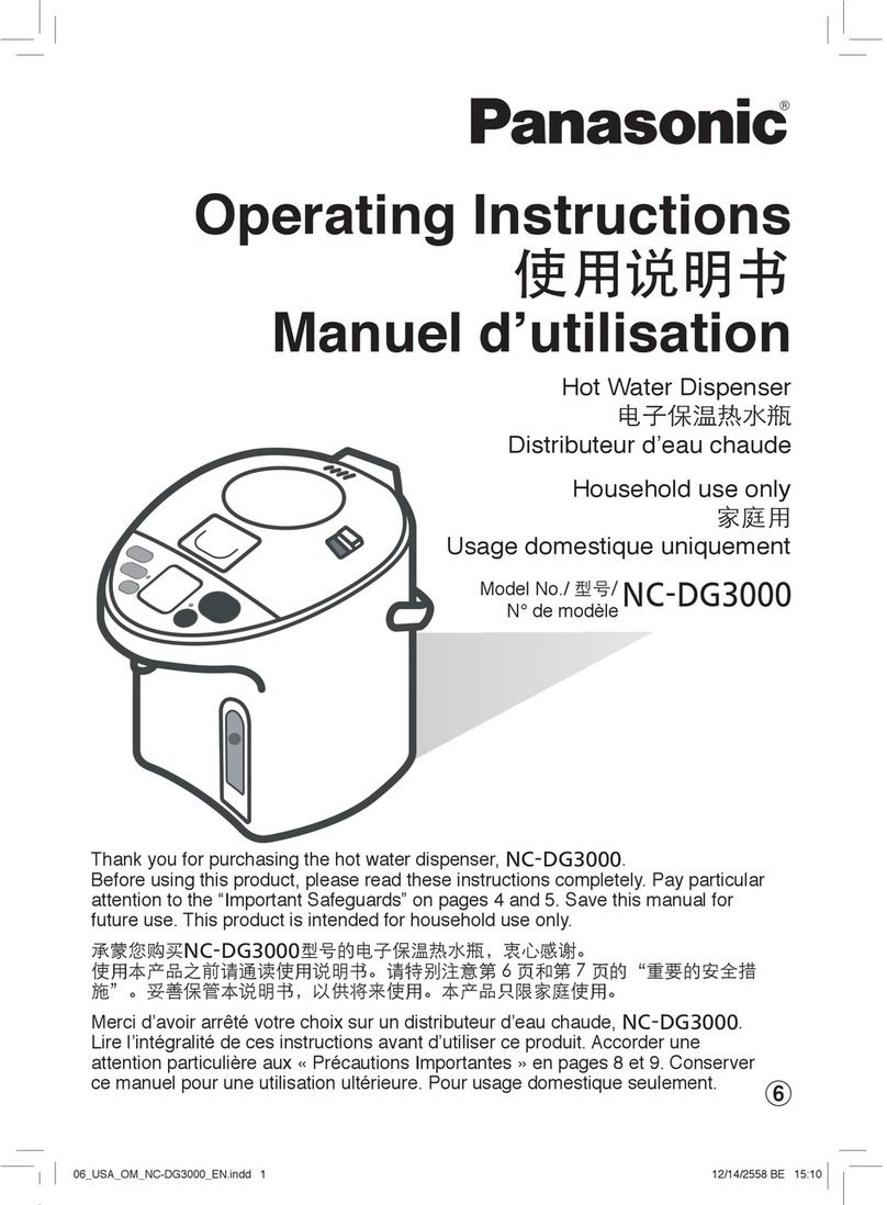 Panasonic NC-DG3000 operating instructions