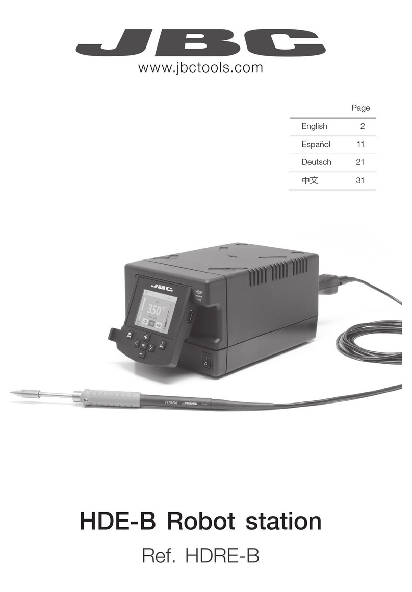 jbc HDE-1B User manual
