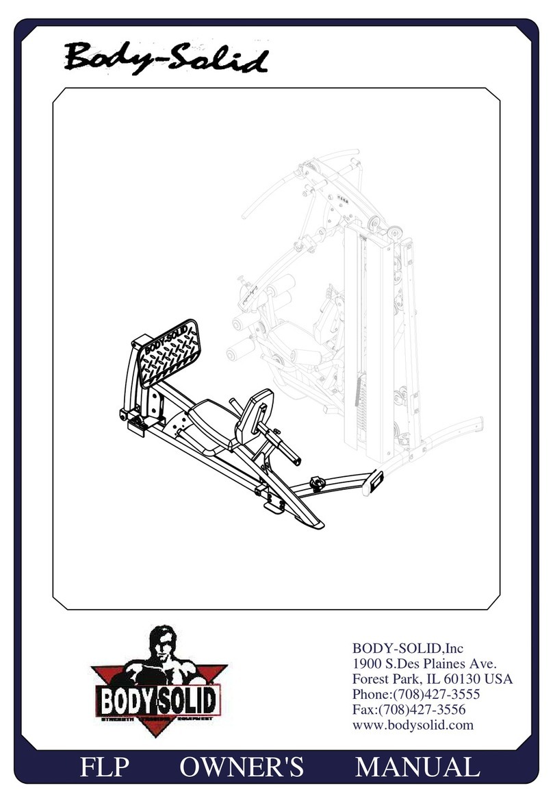 Body Solid FLP User manual Body Solid FLP User manual