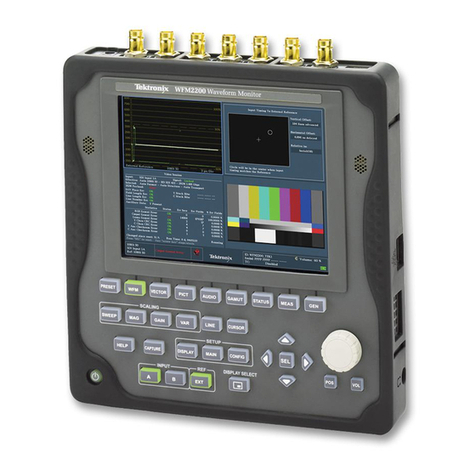 Tektronix WFM2200 Use and care manual Tektronix WFM2200 Use and care manual
