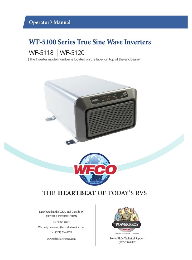 WFCO WF-5118 Operator's manual