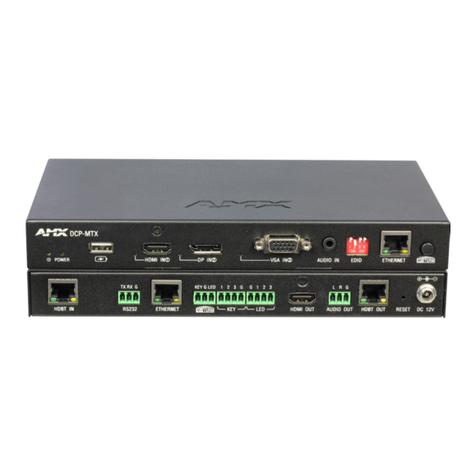 AMX DCP-MTX User manual