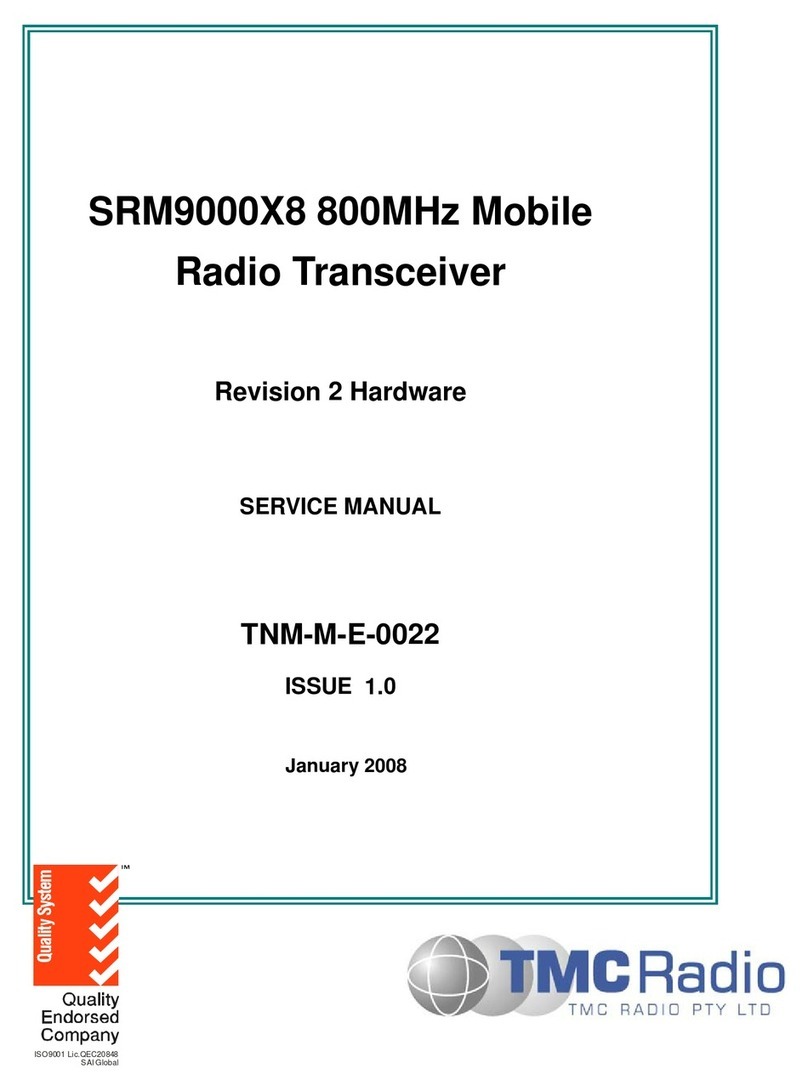 TMC Radio SRM9000X8 User manual
