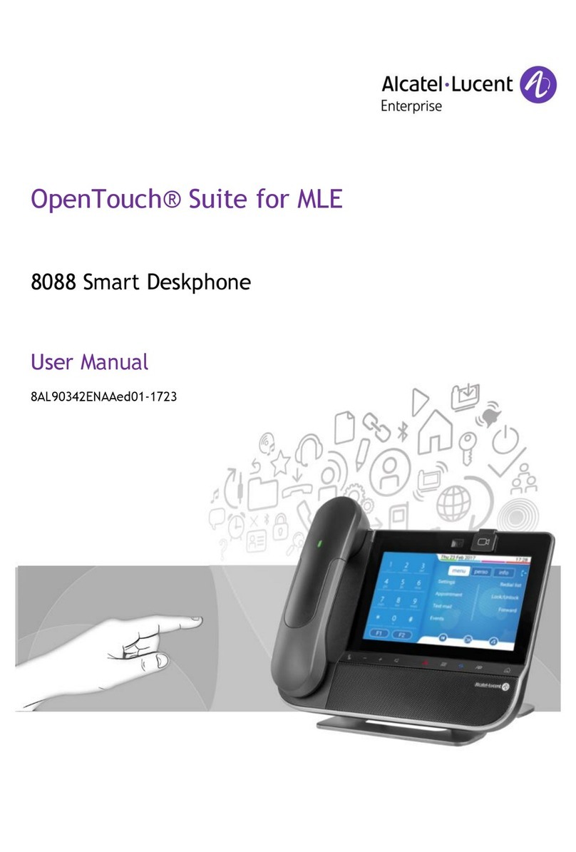 Alcatel-Lucent Enterprise 8088 Smart DeskPhone User manual Alcatel-Lucent Enterprise 8088 Smart DeskPhone User manual