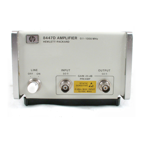 HP 8447D Operation manual