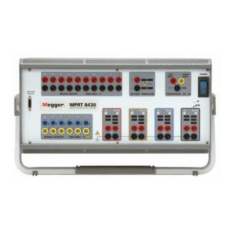 Megger MPRT 8415 user manual