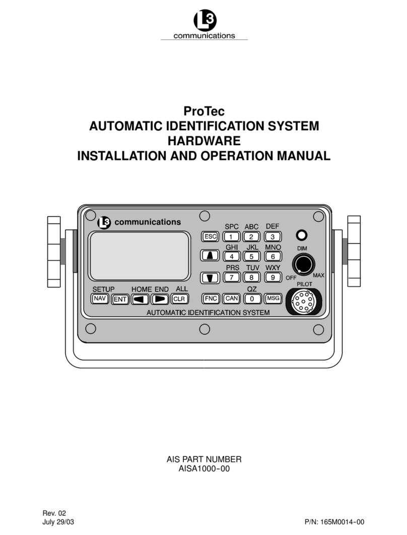 L3 comminications ProTec Installation and operation manual