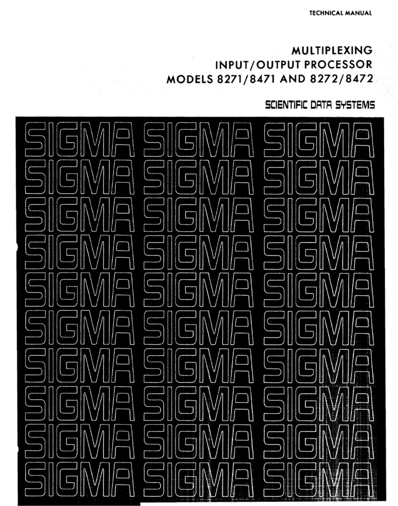 Scientific data systems 8271 User manual