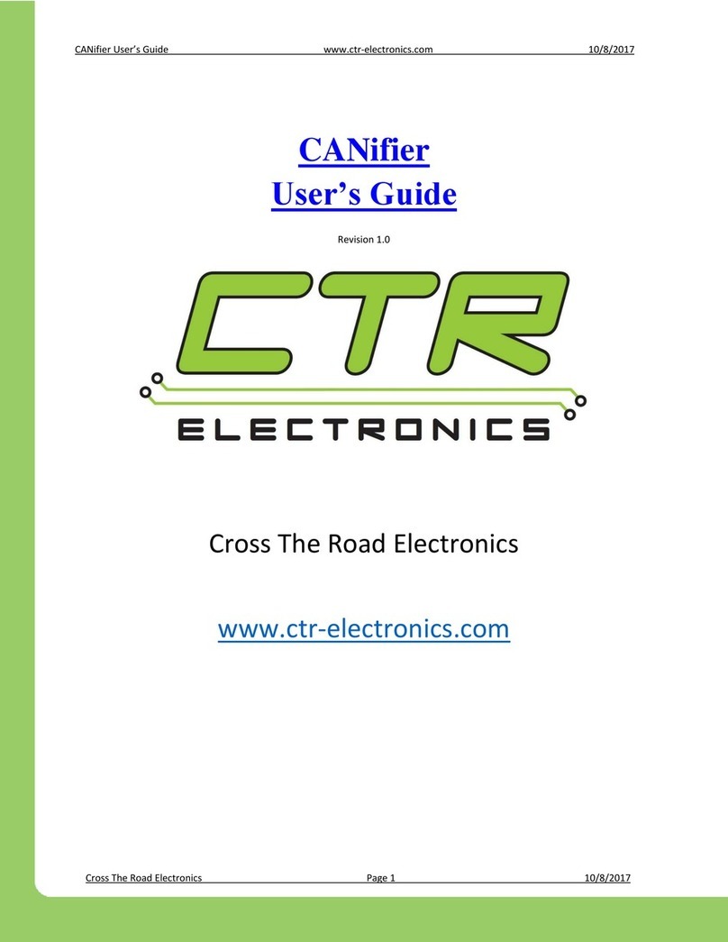 CTR Electronics CANifier user guide