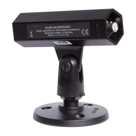 Shure UA834 User manual