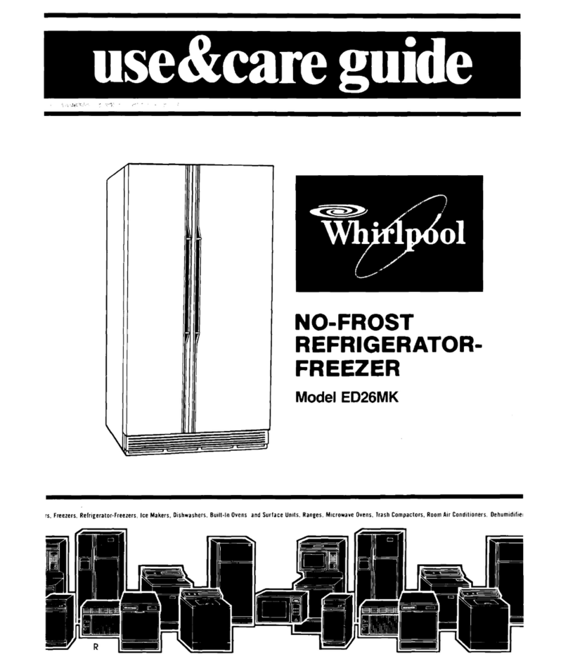 Whirlpool ED26MK Use & care guide