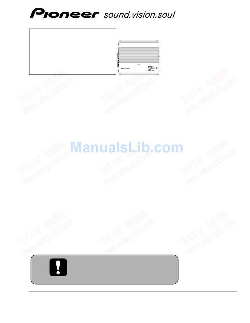 Pioneer GM-X962XR/UC User manual