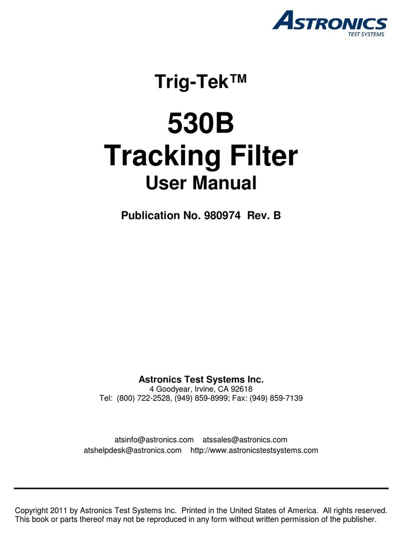 Astronics Trig-Tek 203M user manual Astronics Trig-Tek 203M user manual
