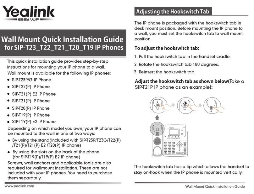 Yealink SIP-T23P User manual